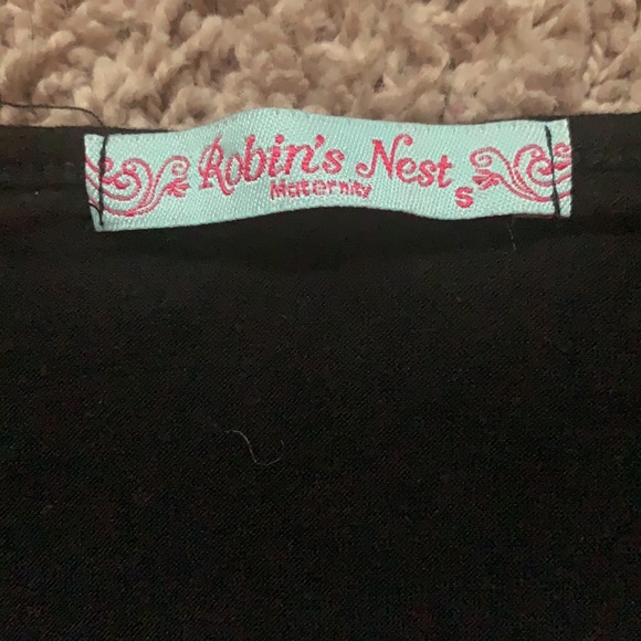 Black Disney writing Marernity shirt-Small - Picture 2 of 4